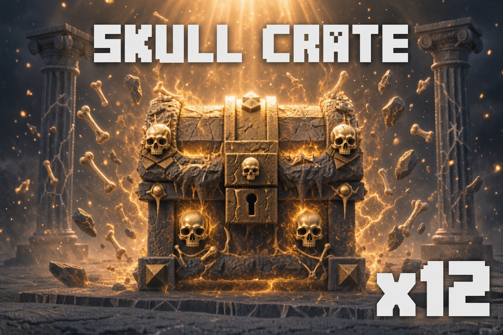 SKULL CRATE x12