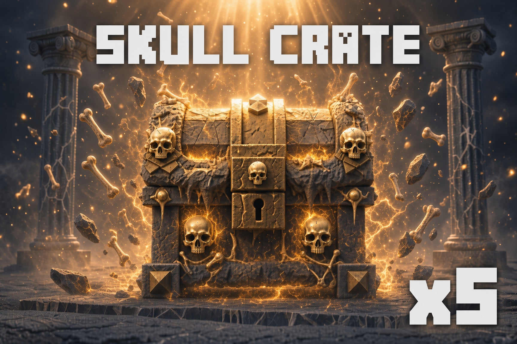 SKULL CRATE x5